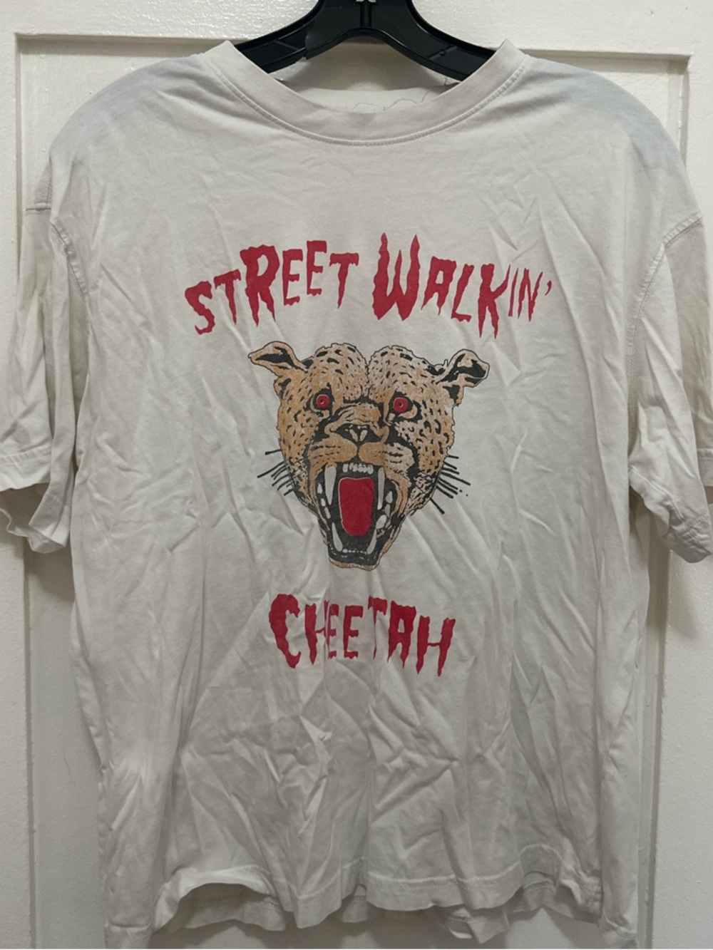 Street Walkin' Cheetah Graphic Tee - White